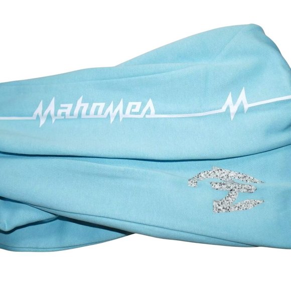 Adidas x Patrick Mahomes Mens Joggers Size 2XL Fleece Sweatpants Sky Blue NWT - Picture 3 of 7